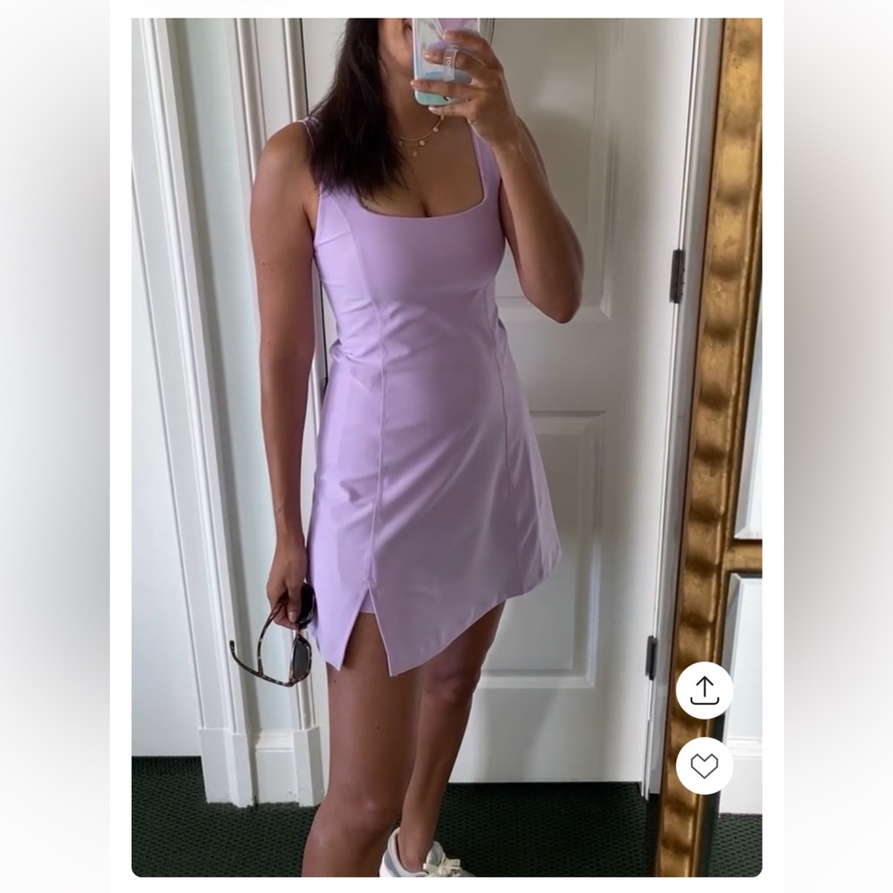 Abercrombie YPB sculptLUX Mini Dress L Lilac Purple Lavender